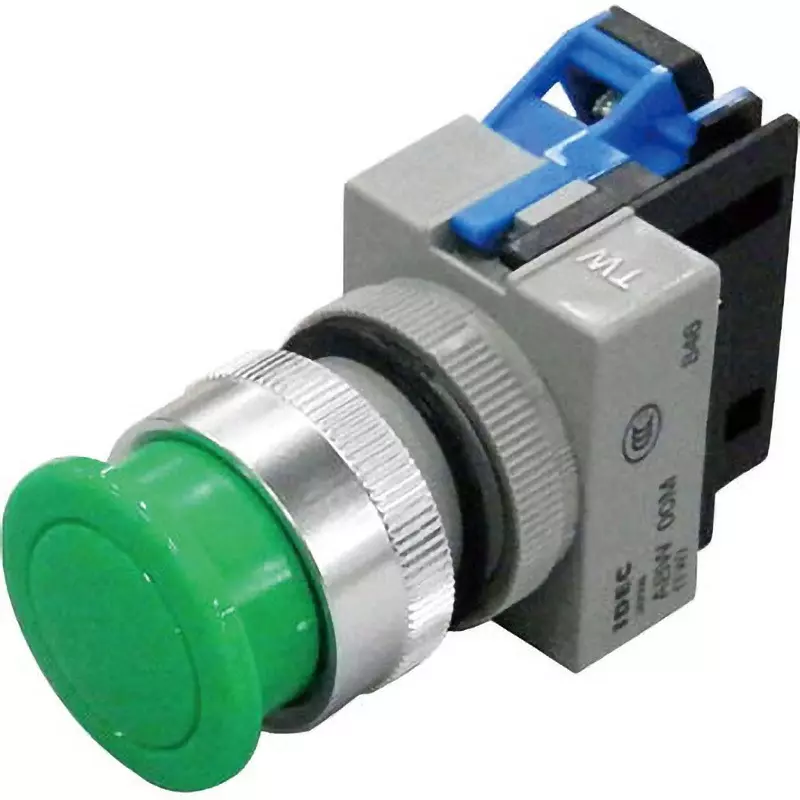 IDEC Tw Series Push Button Switch Medium Type 1A Screw Terminal Green, Abw310G