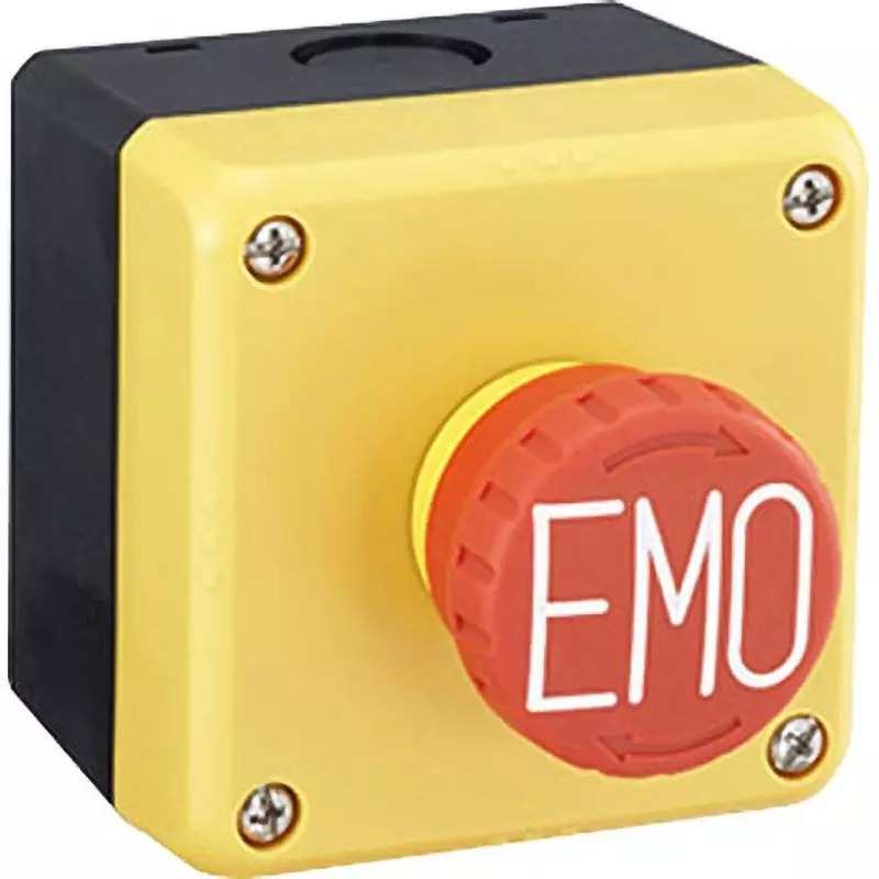 IDEC Push Button Switch 2B Non-Illuminated Type Bright Red, Fb1W-Xw1E-Bv402Mrh-Emo-Y0