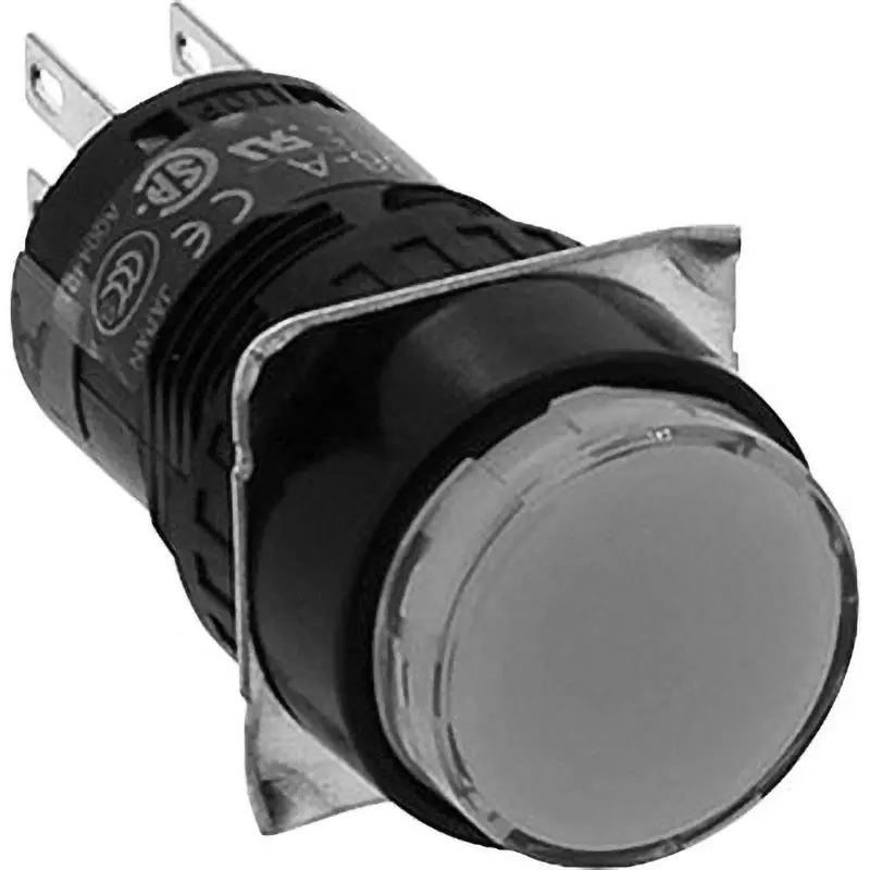 IDEC A6 Series Push Button Switch (Round Protrusion Type) 1C Non-Illuminated , Ab6M-A1Pla