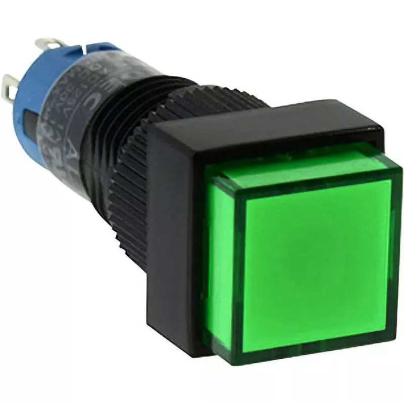 IDEC A1 Series Illuminated Push Button Switch (Square) 10 Mm Mounting Hole Diameter, Al1Q-A11G