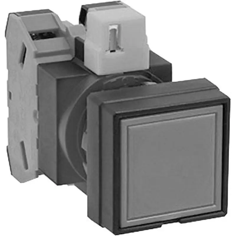 IDEC Hw Series Push Button Switch Square Flat Type 2A Screw Terminal Red, Hw2B-M120R