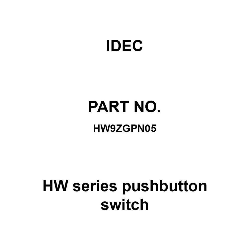 IDEC HW Series pushbutton switch Lock Nut For Connector Installation Made Of Resin, HW9ZGPN05 (Pack of 5 Pcs)