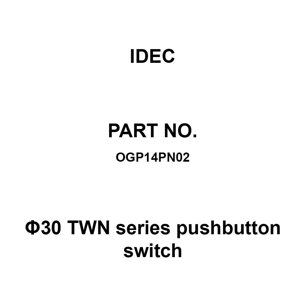 IDEC Φ30 TWN Series pushbutton switch Protruding Push Button Switch Ring Made Of Plastic (Acrylic Resin), OGP14PN02 (Set of 2 Pcs)