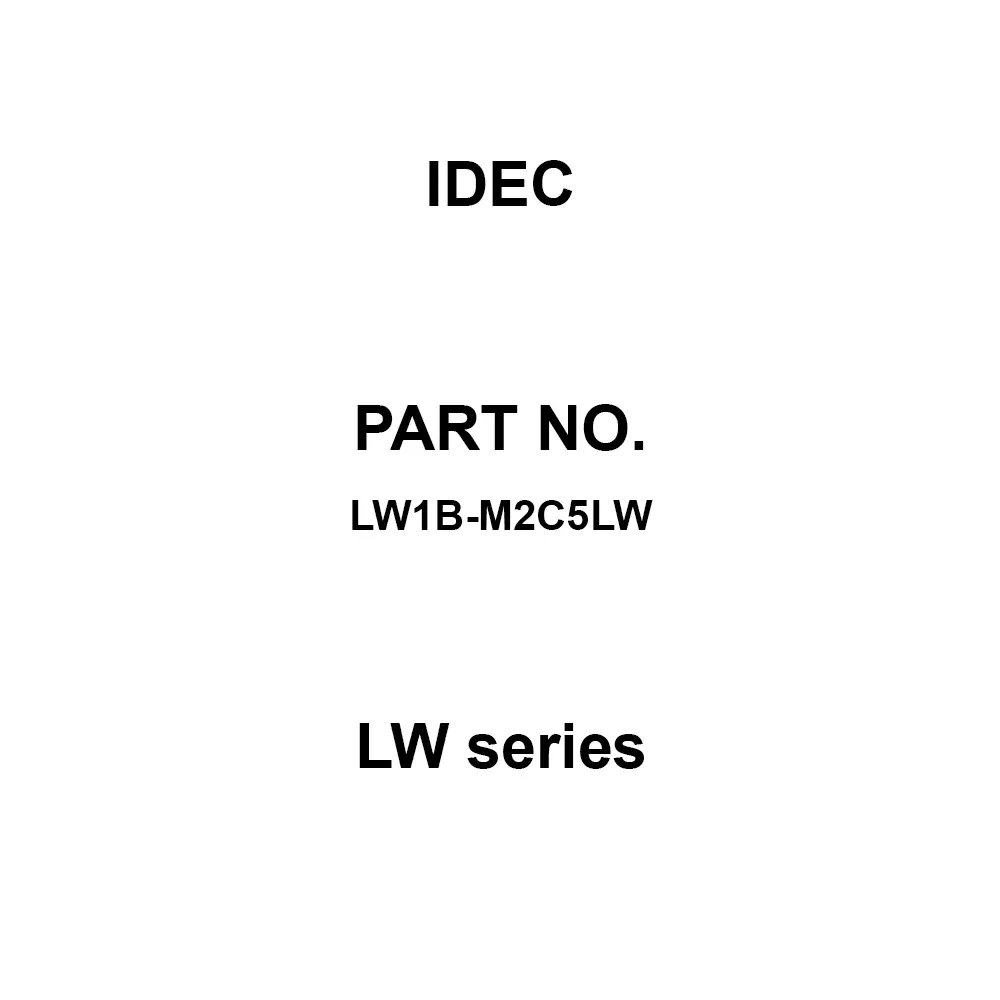 IDEC LW Series 1C Soldering Tab Terminal 250 V, LW1B-M2C5LW