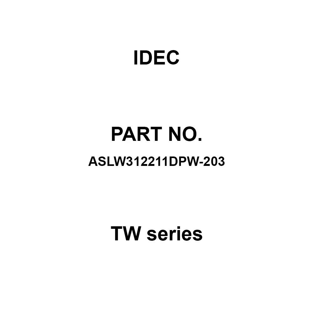 IDEC TW Series 1A1B M3.5 Screw Terminal 600 V, ASLW312211DPW-203