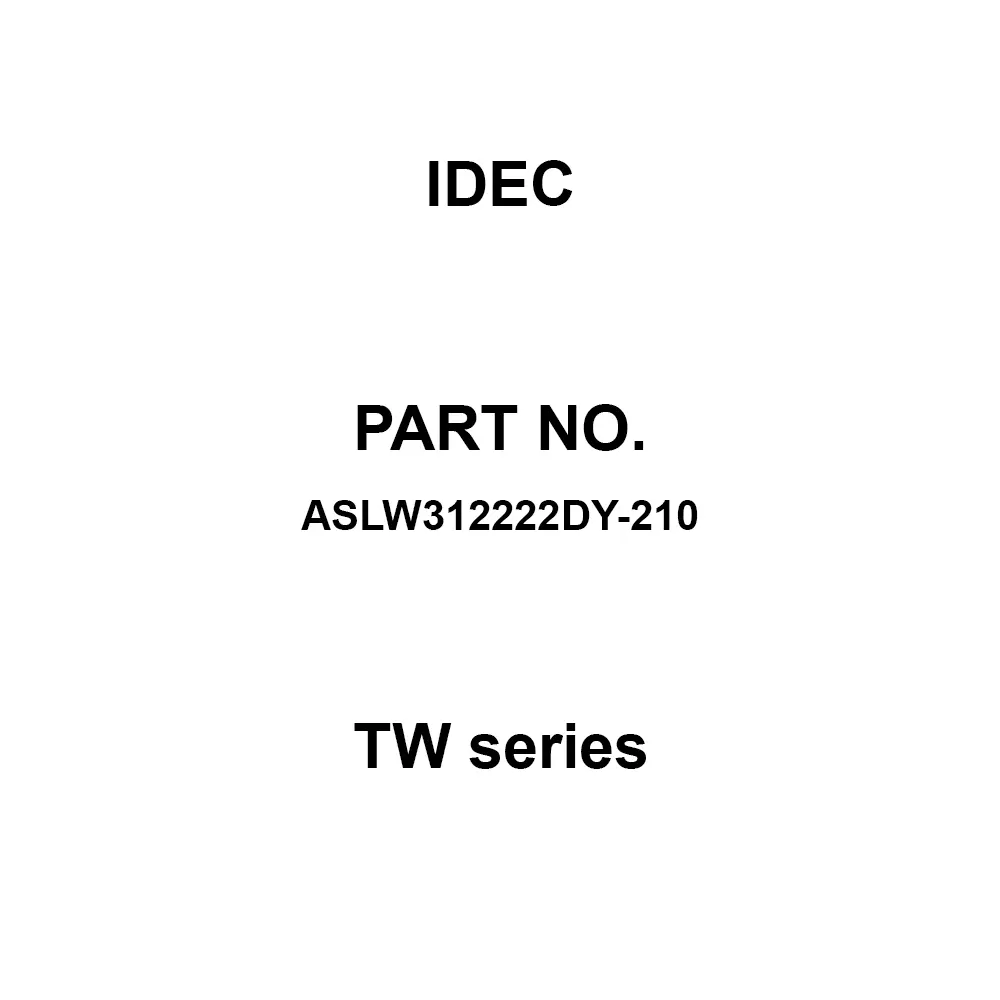 IDEC TW Series 2A2B M3.5 Screw Terminal 600 V, ASLW312222DY-210