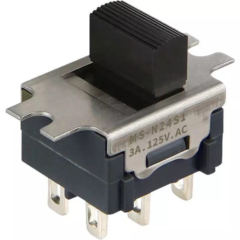 NKK SWITCHES Slide Switch Single Pole, MS-N24G4A