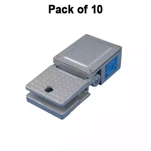 jai-balaji-heavy-duty-foot-switch-without-guard-1no1nc-contact-600-v-ac-insulation-voltage-15-amp-thermal-current-jbmsh-45-pack-of-10