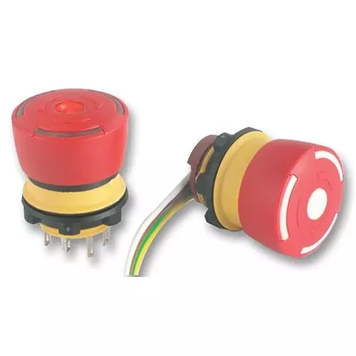 EAO EMERGENCY SWITCH, ILLUM, 84-5031.2B20