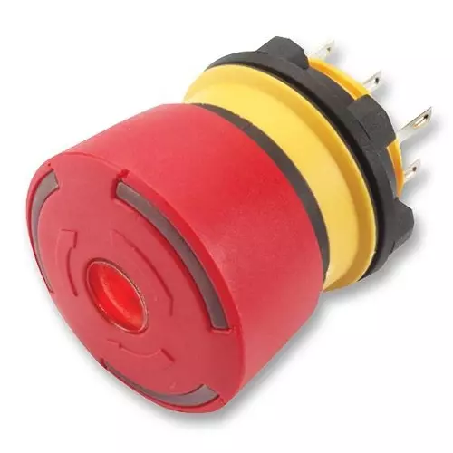 EAO SWITCH, EMERGENCY STOP, 3A, DPST, 84-5040.0020