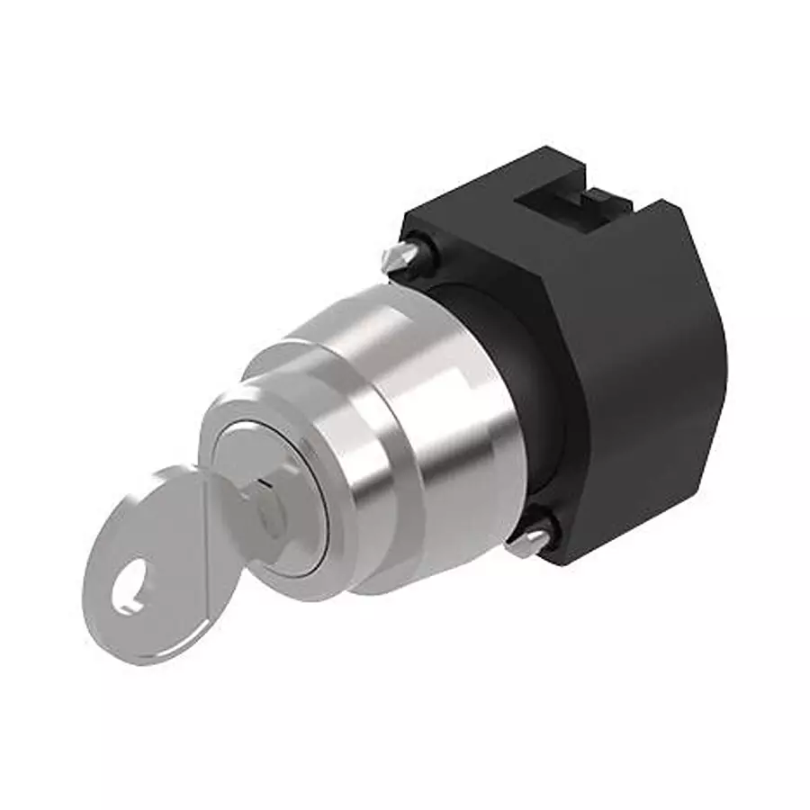 EAO KEYLOCK SWITCH ACTUATOR, 3POS, 29MM, 704.113.0