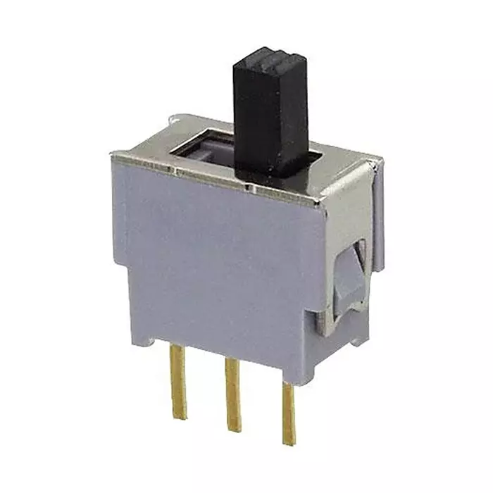 NIDEC COMPONENTS SLIDE SWITCH, SPDT, 0.05A, 48V, TH, AS1D-2M-10-Z