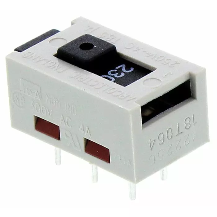 ARCOLECTRIC (BULGIN LIMITED) PCB Slide Switch DP-CO 16 A @ 250 V AC, X22205CAAK