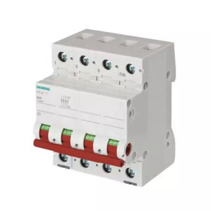 Siemens 3P Pole Isolator Switch - 63A Maximum Current, 5TL1663-1