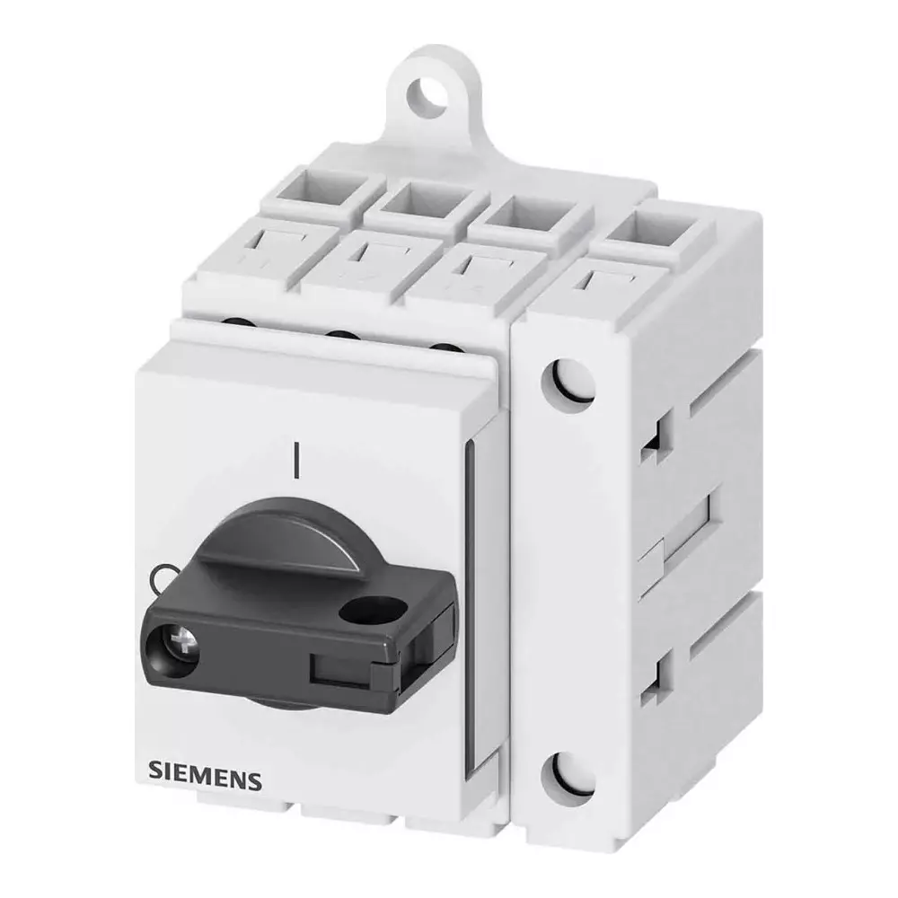Siemens 4 Pole DIN Rail Isolator Switch - 32A Maximum Current, 3LD3230-0TL11