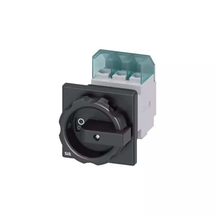 Siemens 3P Pole Front Panel Isolator Switch - 32A Maximum Current, 11.5kW Power Rating, IP65, 3LD2254-0TK51