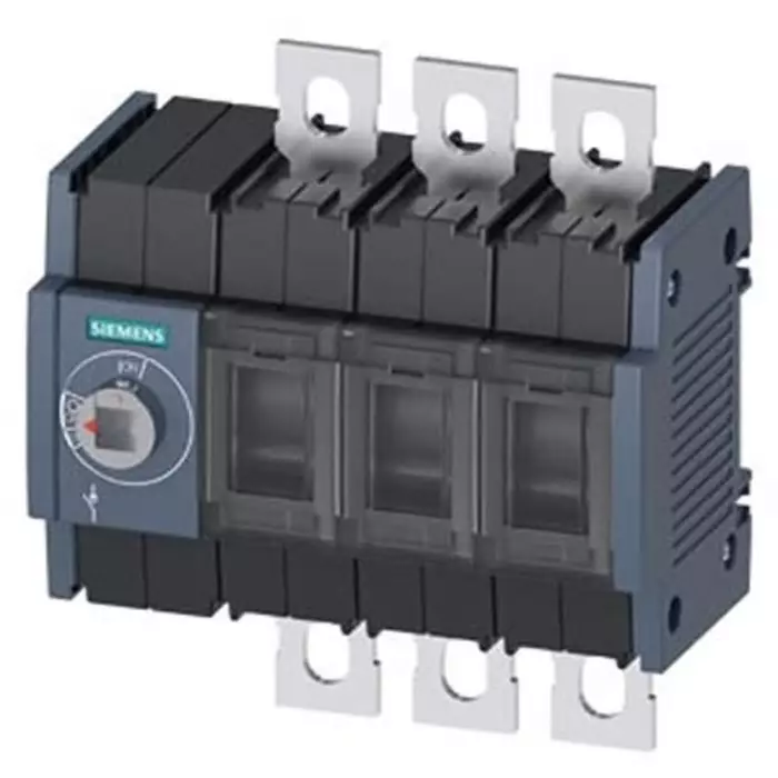 Siemens 3 Pole DIN Rail Switch Disconnector - 250A Maximum Current, 110kW Power Rating, IP00, IP20, 3KD3830-0NE10-0