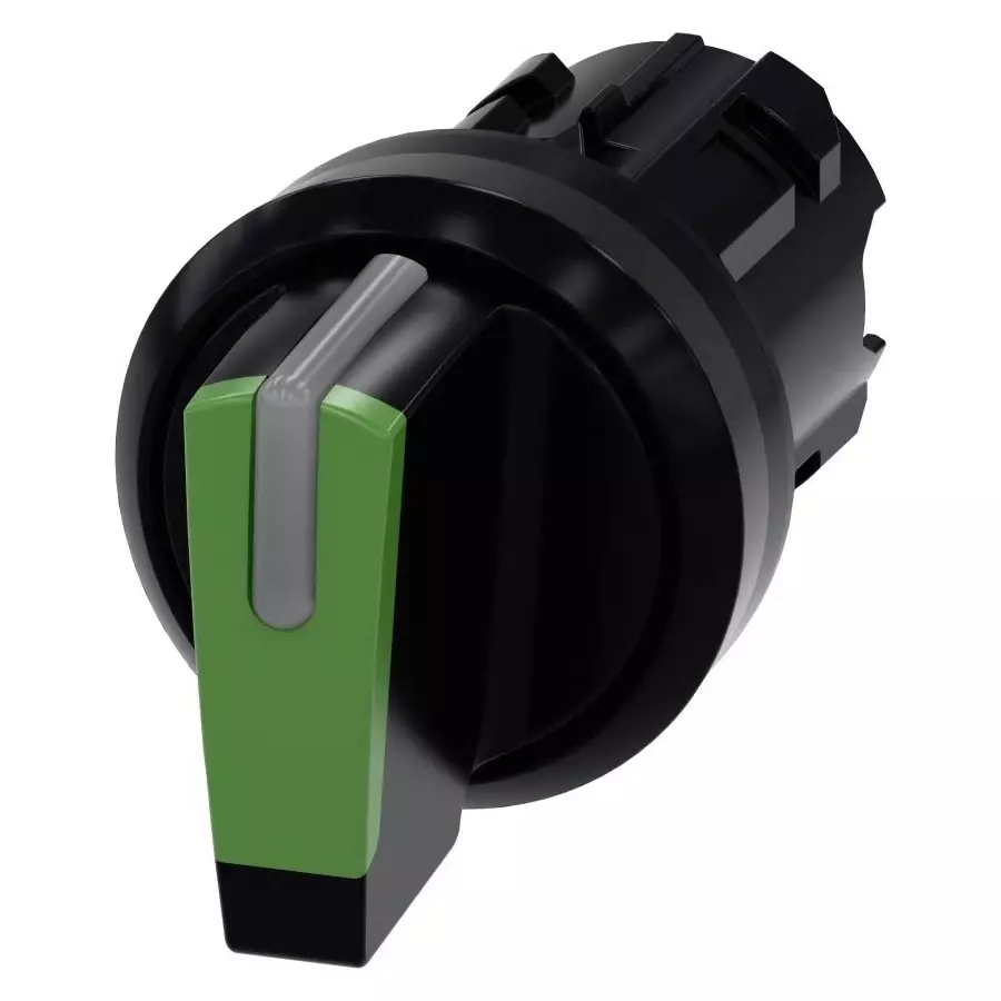 Siemens SIRIUS ACT 3SU10 Series 3 Position Selector Switch Head, 22mm Cutout, 3SU1002-2BP40-0AA0