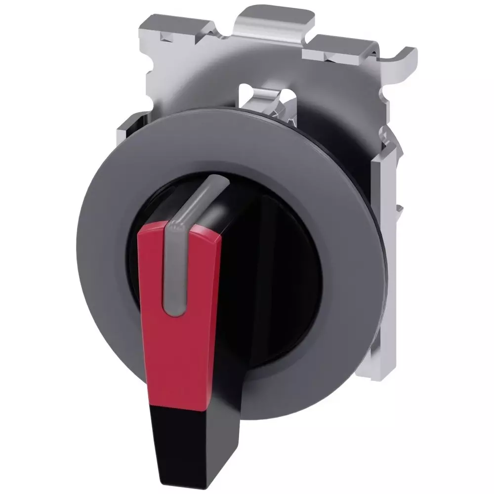 Siemens SIRIUS ACT 3SU10 Series 3 Position Selector Switch Head, 30mm Cutout, 3SU1062-2EM20-0AA0