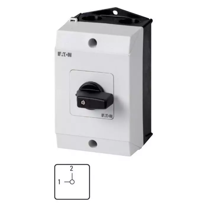 EATON 2P 3 Position 90° Changeover Cam Switch, 690 V (Volts), 20A, Toggle Actuator, 222652 T0-3-15443/I1