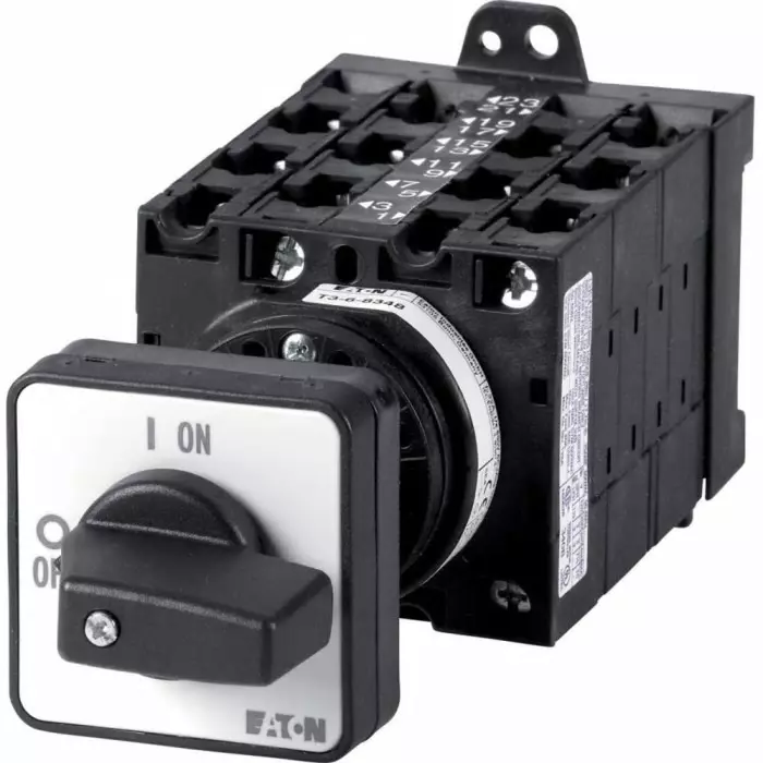 EATON 3P 4 Position 60° Star Delta Cam Switch, 690 V (Volts), 32A, Short Thumb Grip Actuator, 004345 T3-6-15893/Z
