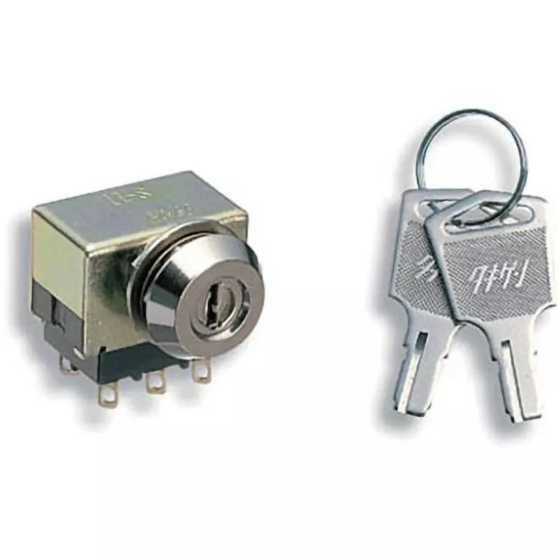 TAKIGEN Key Switch TKS-11 Type Nickel Plating, S-11-30-B