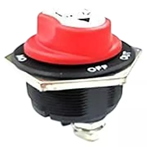 Shin Chin Panel Mount Battery Switch SPST Non-Illuminated 200 Amp, 112-A23-8BO