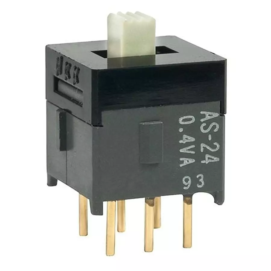 NKK SWITCHES Slide Switch Through Hole Mount, AS24AP
