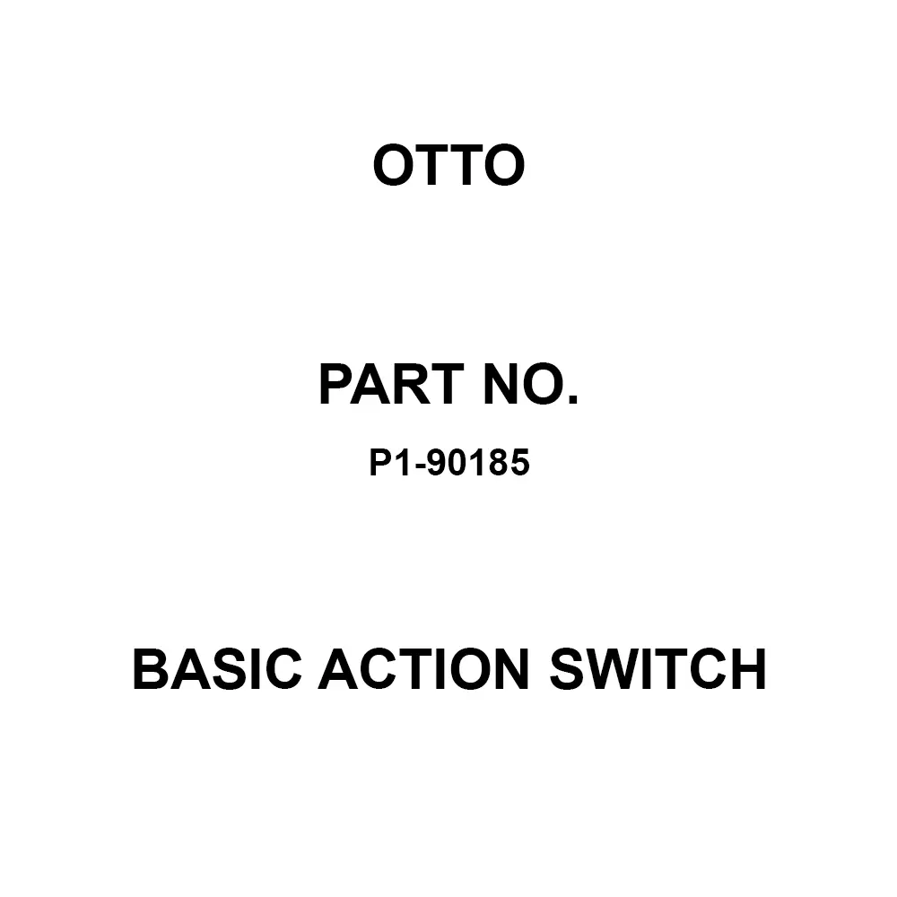 Otto Momentary Basic Action Switch 10 Amp Bushing Mount, P1-90185