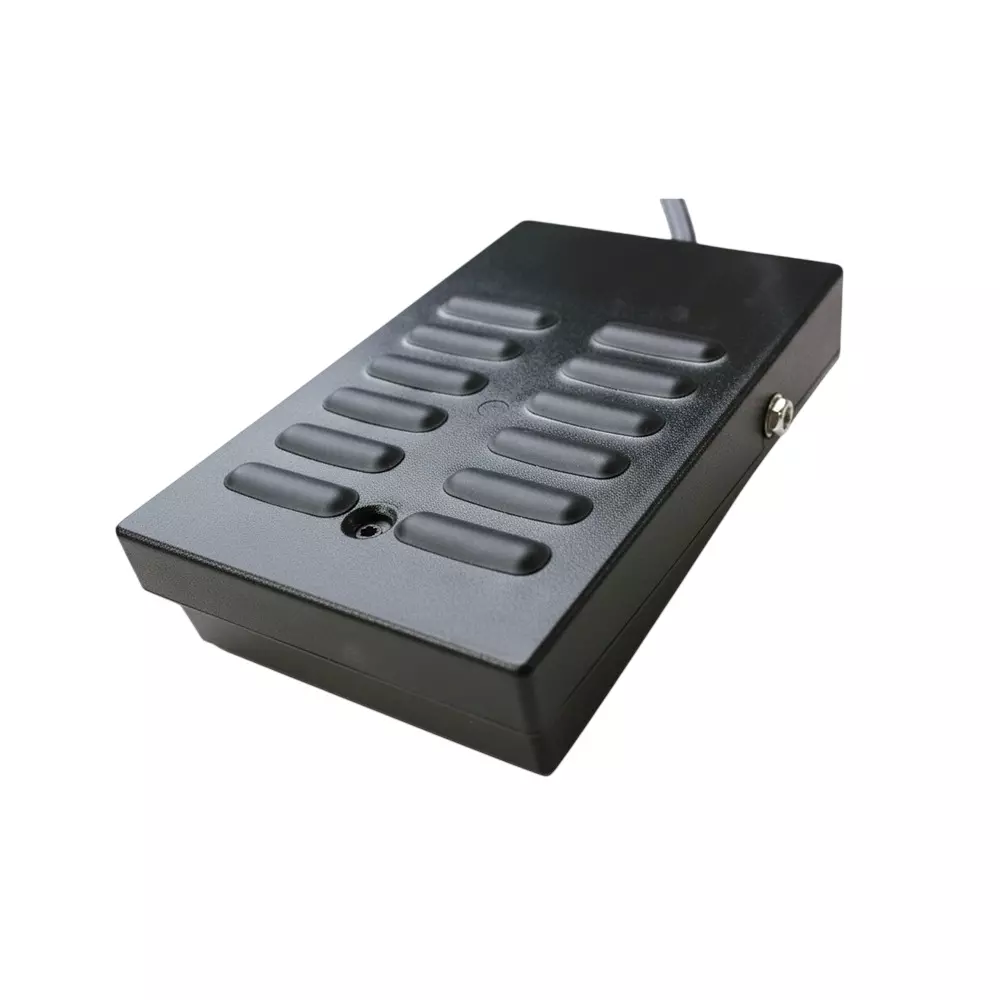 FTC Foot Switch Steel 10 A 220 V 1NO+1NC Auxiliary Contacts Black, FS1M (Pack of 20 Pcs)