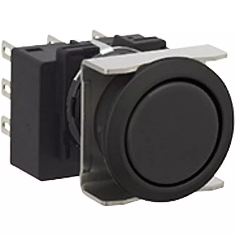 IDEC Pushbuttons Spdt B 50 Mω Or Less (Initial Value) Φ22 Mm Bezel BlACk, Lb6B-M1T1Vb