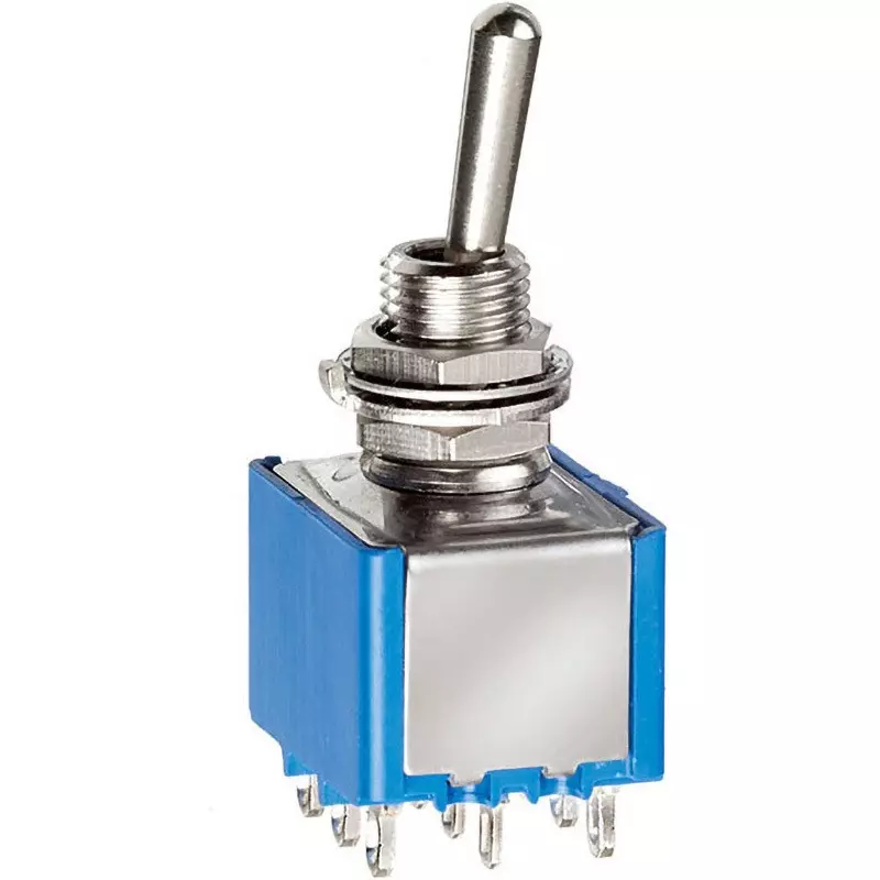 IDEC 5000 Series + Small Toggle Switch On-On 3 Pole Double Throw, 5656Ab