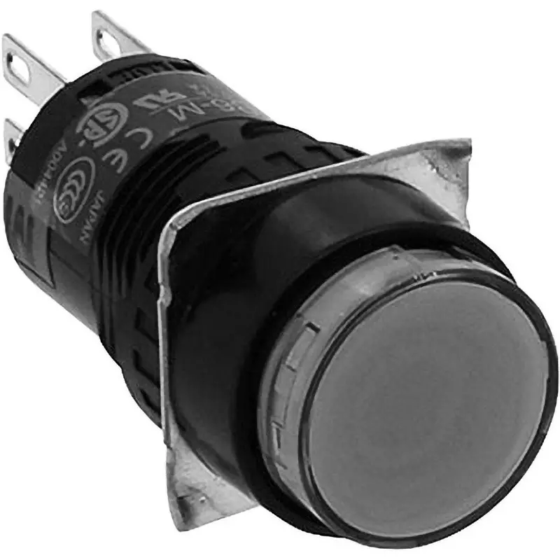 IDEC A6 Series Push Button Switch (Round Protrusion Type) 1C Non-Illuminated , Ab6M-M1Plw