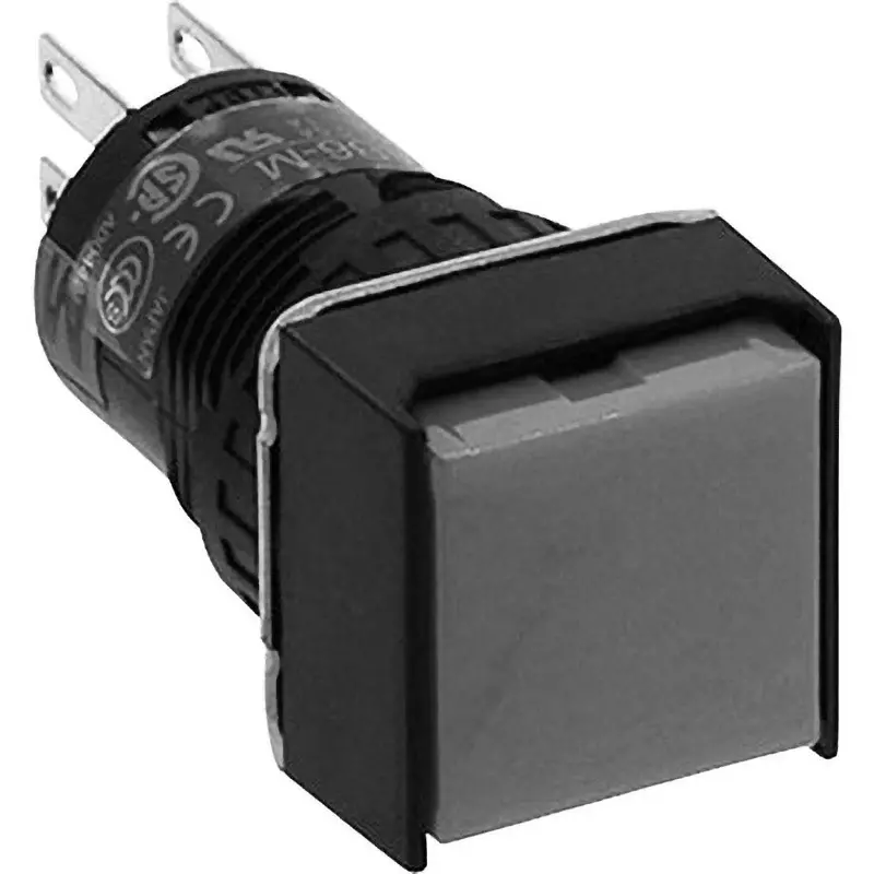 IDEC A6 Series Push Button Switch (Square) 2C Non-Illuminated , Ab6Q-M2W