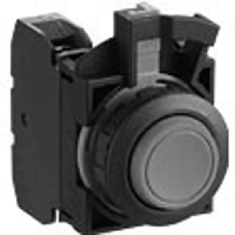 IDEC Flash Silhouette Switch Cw Series Push Button Switch (Round Type) 1A Screw Terminal BlACk, Cw1B-M2E10B