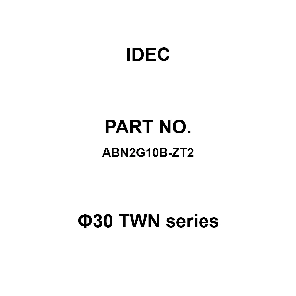 IDEC Φ30 TWN Series 1A M3.5 Screw Terminal 600 V, ABN2G10B-ZT2