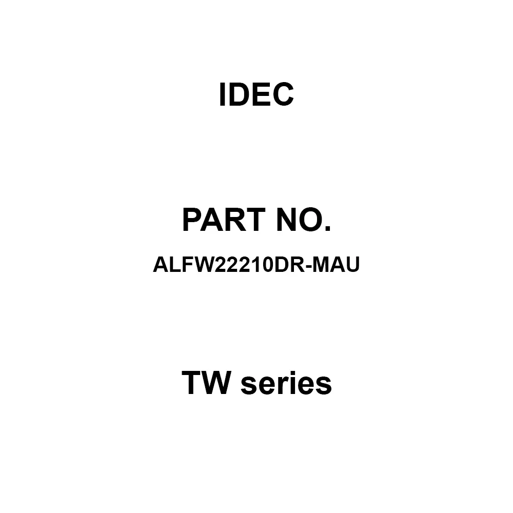 IDEC TW Series 1A M3.5 Screw Terminal 600 V, ALFW22210DR-MAU