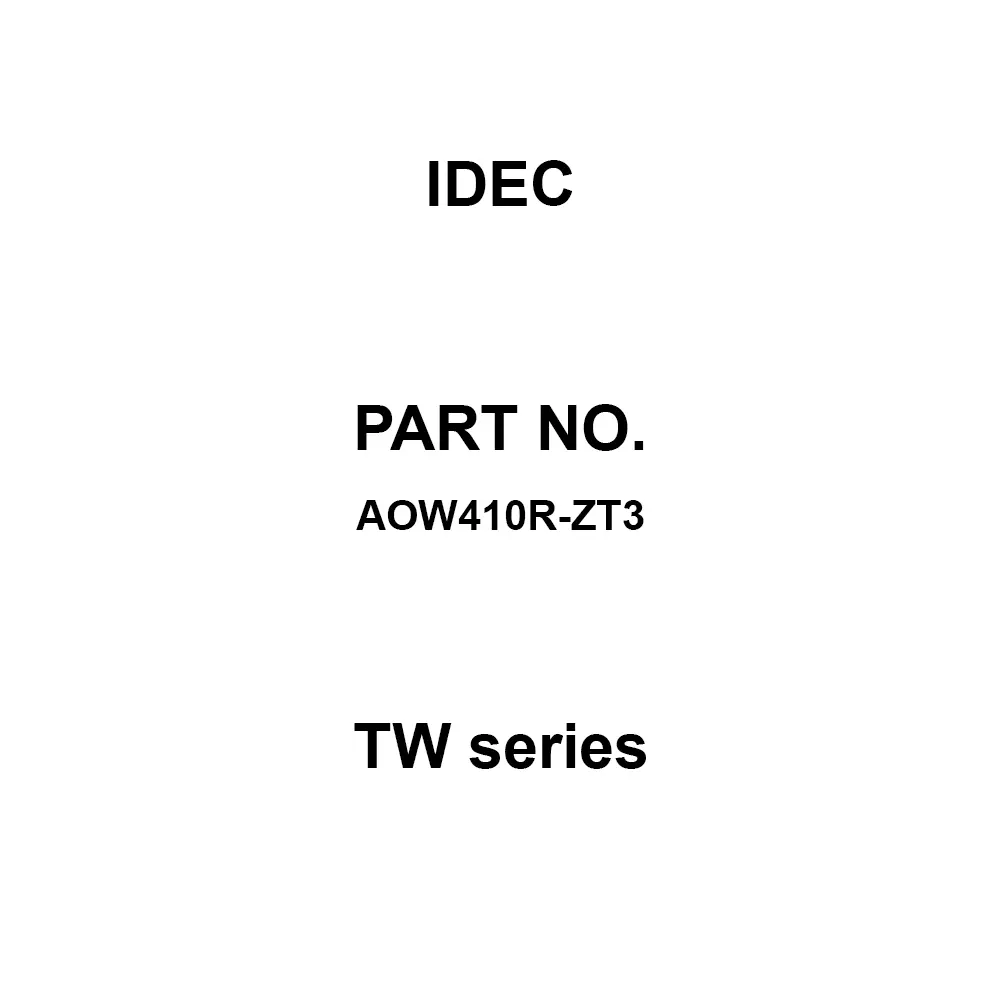 IDEC TW Series 1A M3.5 Screw Terminal 600 V, AOW410R-ZT3
