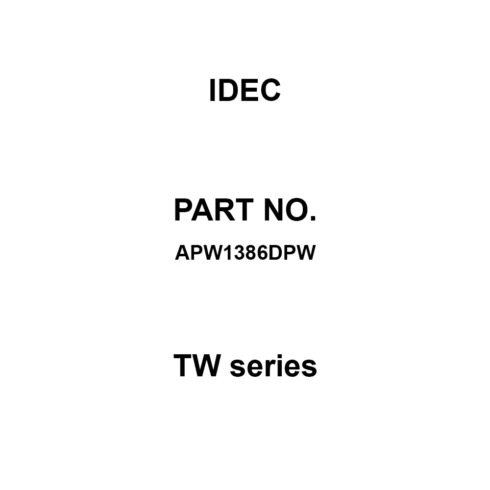 IDEC TW Series 600 V M3.5 Screw Terminal 100 MΩ or more (DC500V mega), APW1386DPW