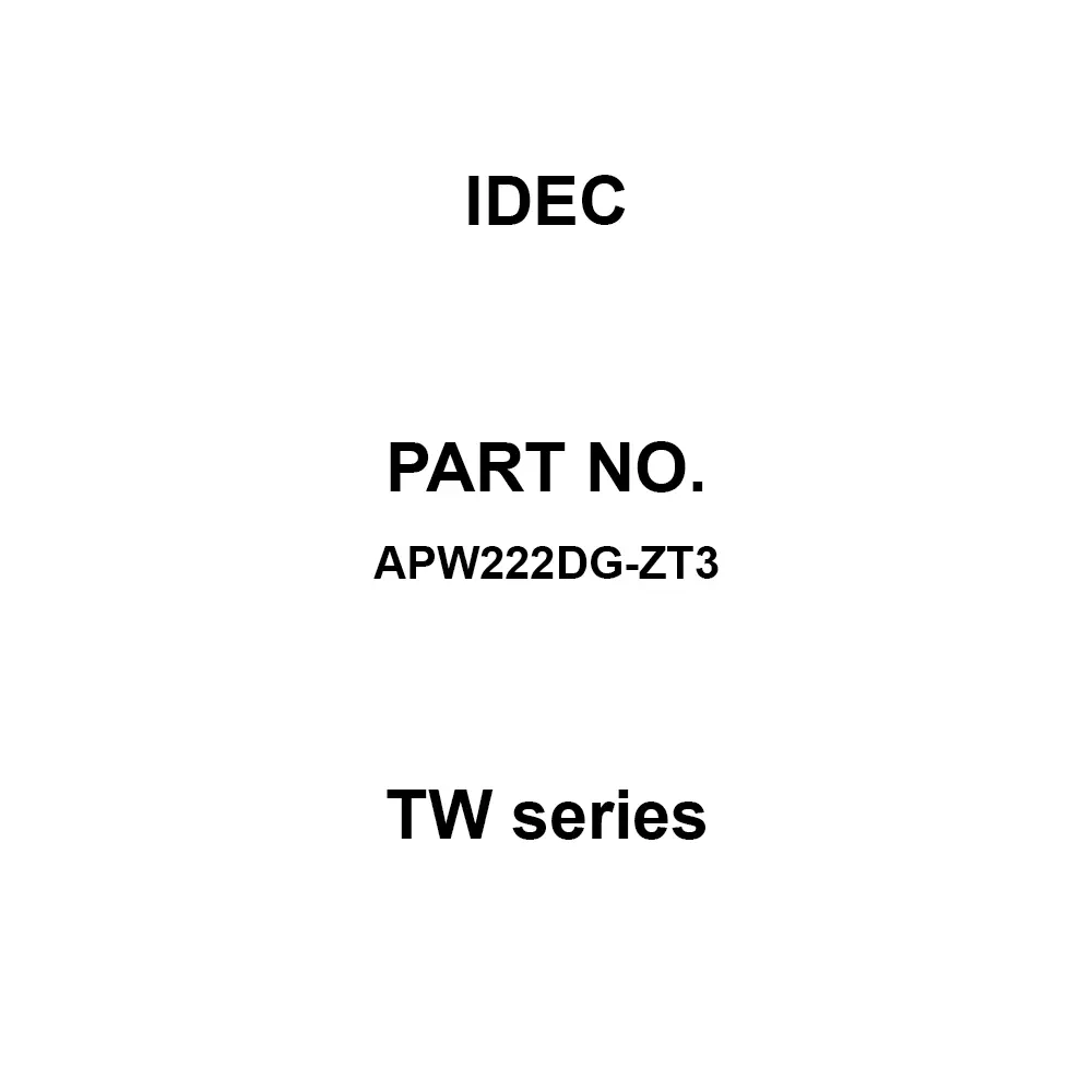 IDEC TW Series 600 V M3.5 Screw Terminal 100 MΩ or more (DC500V mega), APW222DG-ZT3
