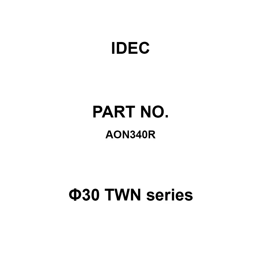 IDEC Φ30 TWN Series 4A M3.5 Screw Terminal 600 V, AON340R