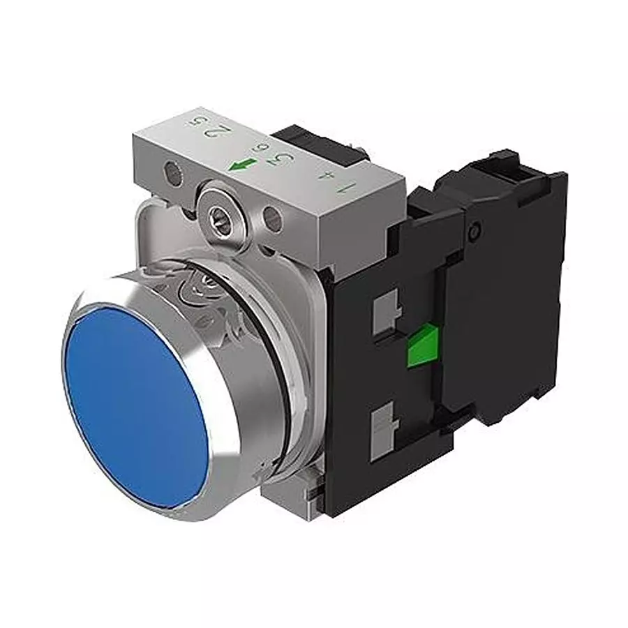 EAO INDUSTRIAL PB SWITCH, SPST, 10A, 500V, 45-1131.2160.000.101