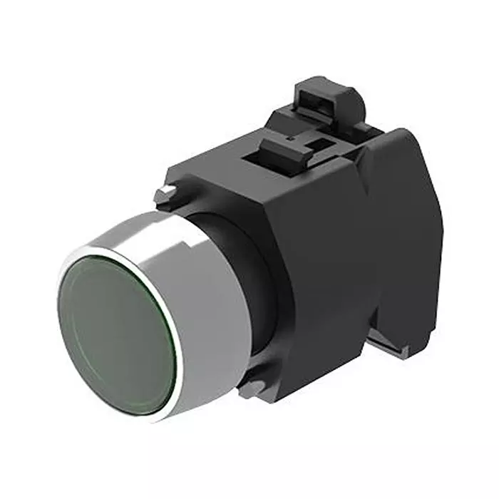 EAO PUSHBUTTON ACTUATOR, ROUND, GREEN, 29MM, 704.032.5