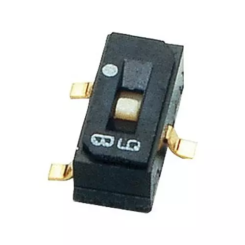 NIDEC COMPONENTS SLIDE SWITCH, SPDT, 0.1A, 6VDC, SMD, CAS-120TB