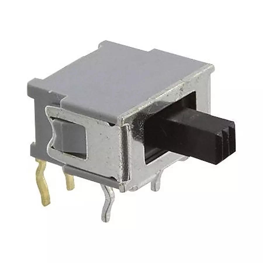 NIDEC COMPONENTS SLIDE SWITCH, SPDT, 0.05A, 48V, TH, AS1D-5M-10-Z
