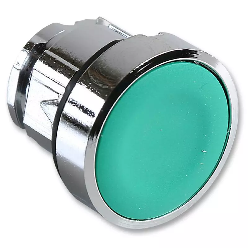 SCHNEIDER ELECTRIC Switch Actuators PUSHBUTTON HEAD, HARMONY XB4, 22MM, GRN, ZB4BA3