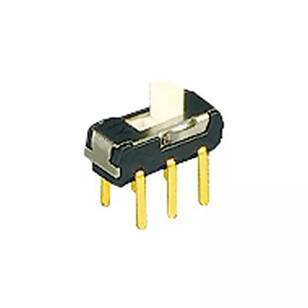 NIDEC COMPONENTS Slide Switch, Spdt, 0.2A, 12VDC, Th, CL-SB-12C-01 (Pack of 10 Pcs)