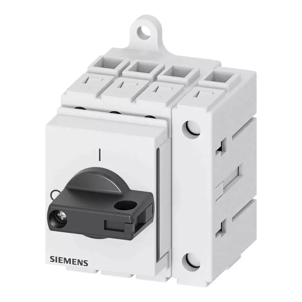Siemens 4 Pole DIN Rail Isolator Switch - 40A Maximum Current, 3LD3330-0TL11