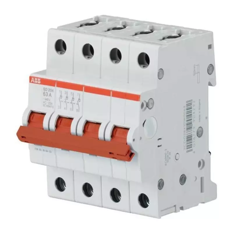 ABB 4P Pole Isolator Switch - 40A Maximum Current, 2CDD284101R0040SD204/40