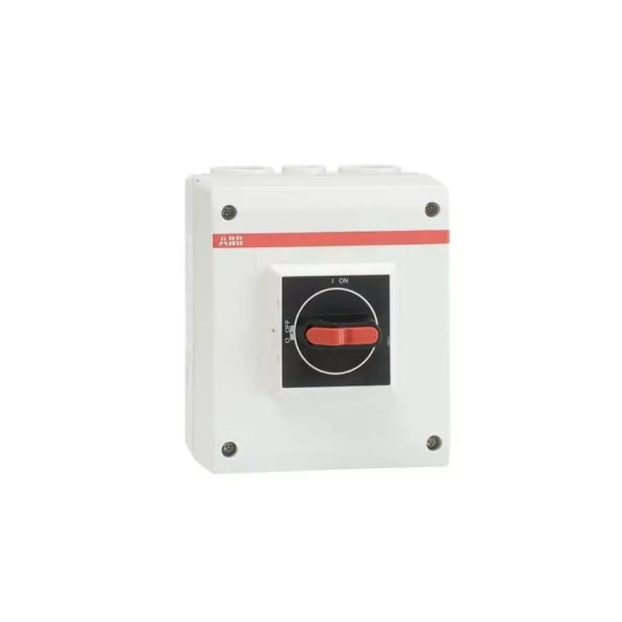 ABB 4P Pole Isolator Switch - 40A Maximum Current, IP65, 1SCA022401R4590